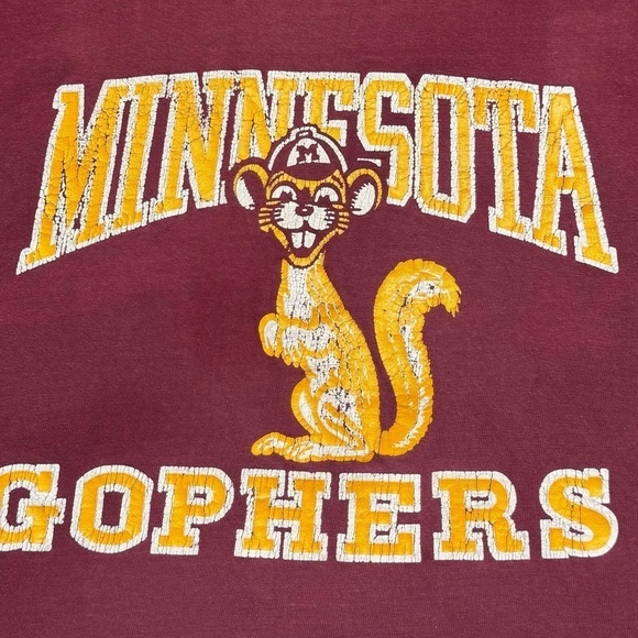 Vintage 90s University Minnesota Gophers T Shirt - Picture 7 of 8